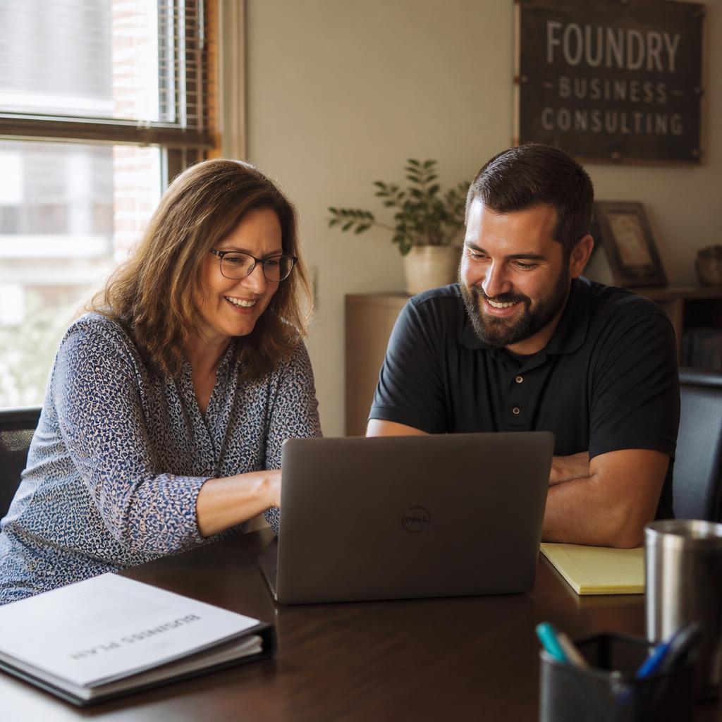 Advisor helping a business owner with an LMIA application